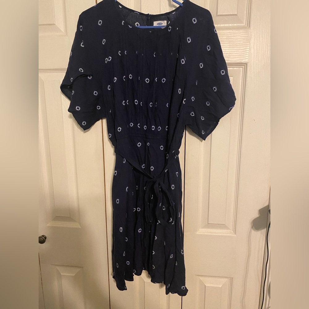 Old Navy Blue Long Sleeve Dress